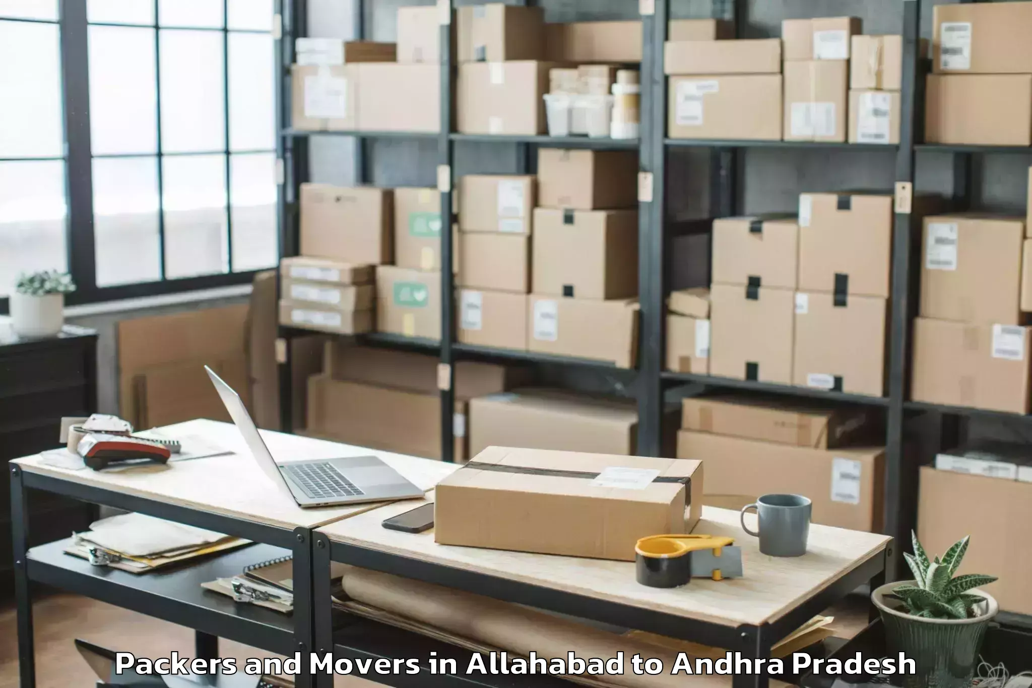 Professional Allahabad to Peddapanjani Packers And Movers